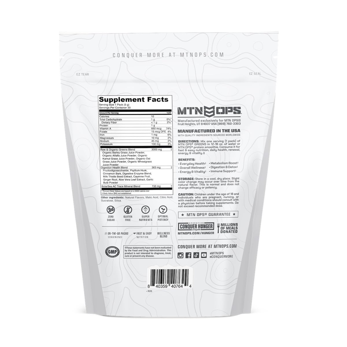 MTN OPS Super Greens : routine quotidienne simplifiée sans blender.