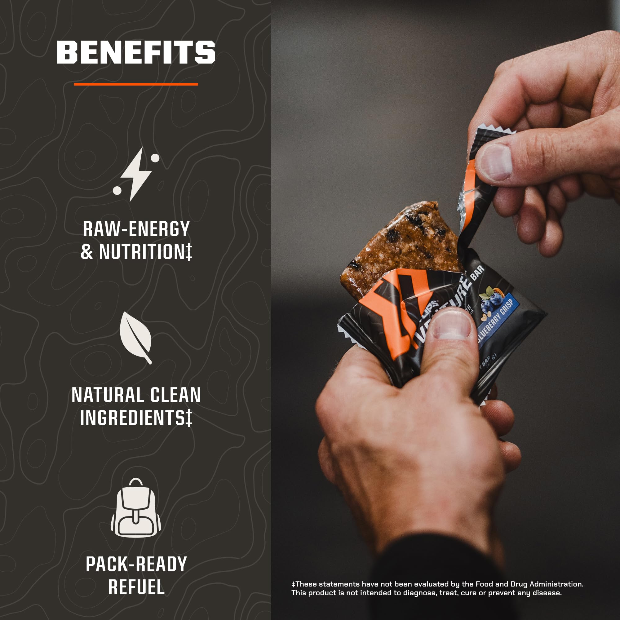 MTN OPS Venture Bar ingrédients naturels et sans gluten