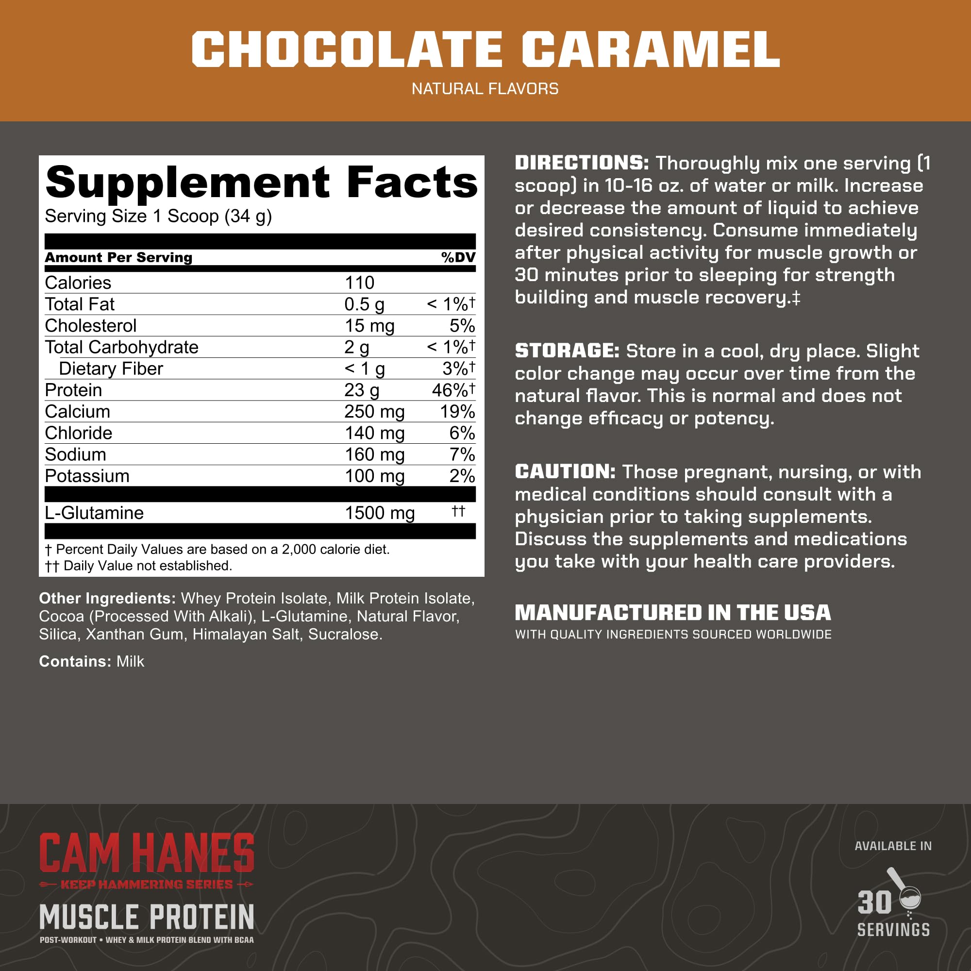 MTN OPS Whey Protein au goût chocolat caramel rend le shake agréable