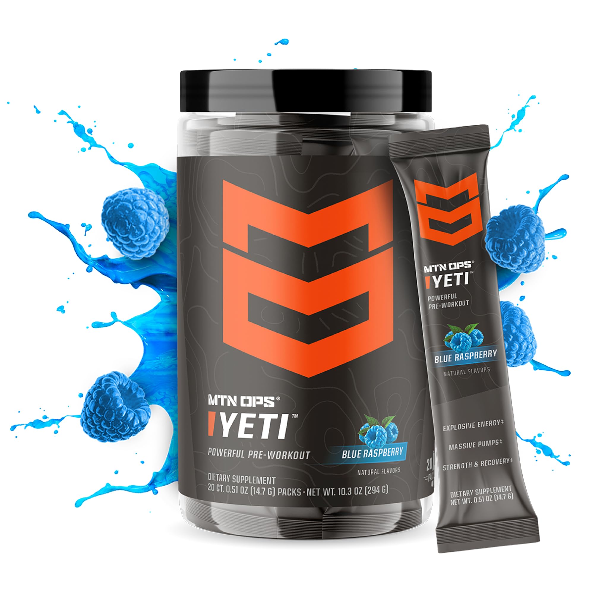 MTN OPS YETI avec créatine, énergie durable pour l'effort.