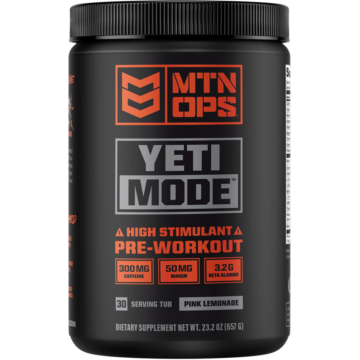 MTN OPS Yeti Mode : flacon pré-entraînement, énergie durable pour séances intenses.