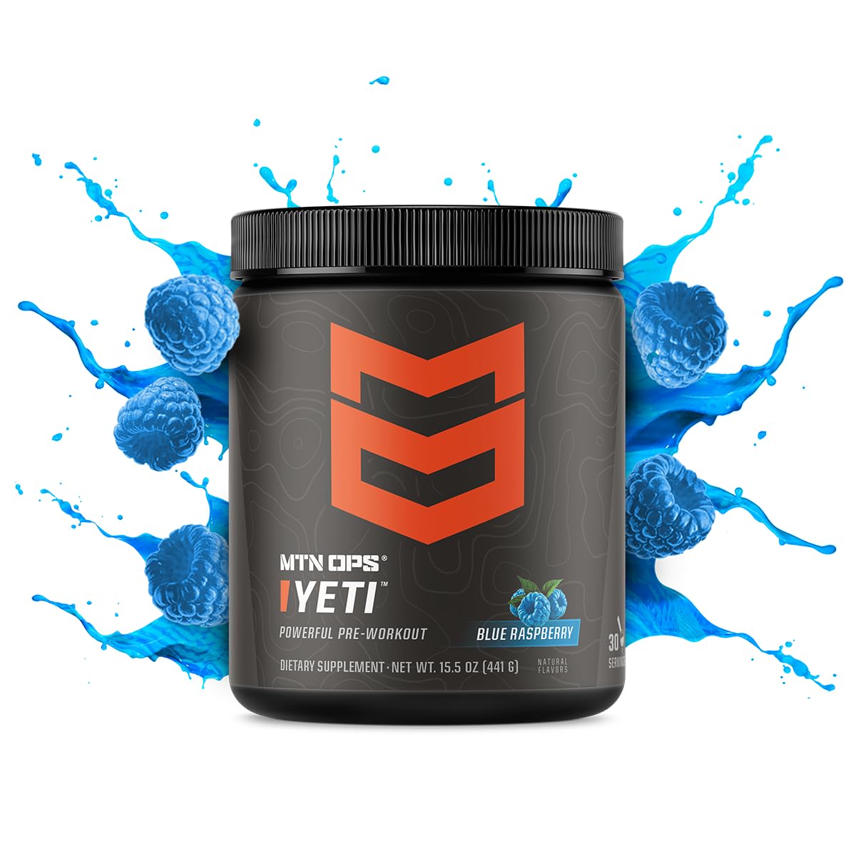 MTN OPS YETI tub sans gluten prêt à mélanger avant l’entraînement