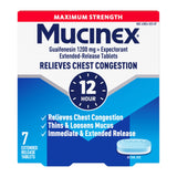 Mucinex – boîte avec tablettes 12h, soulage mucus et congestion au quotidien.