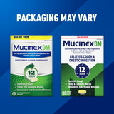 Mucinex DM 12h – libération prolongée pour une couverture longue durée.