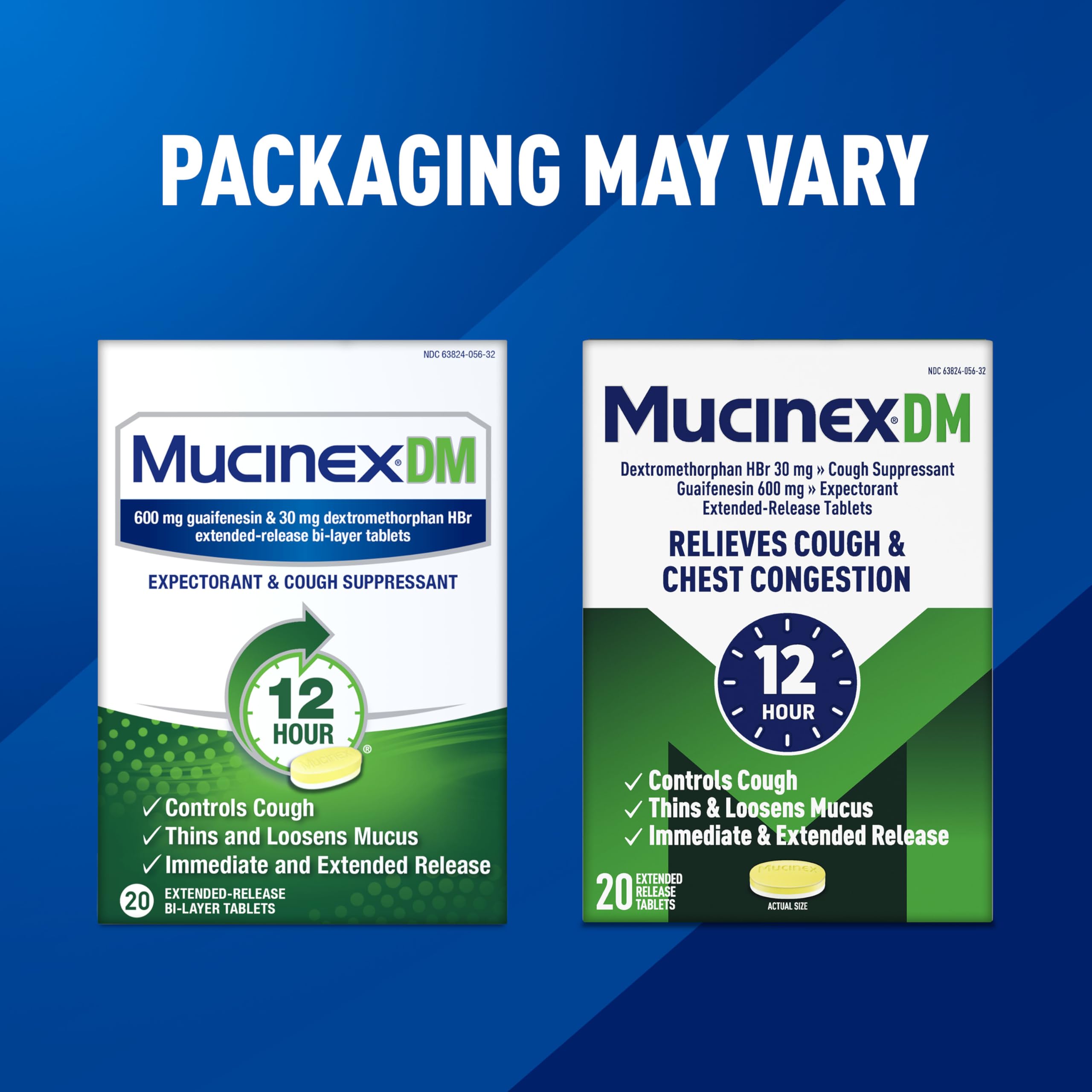 Mucinex DM - adapté pour adultes et adolescents 12 ans et plus