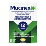 Mucinex DM - bouteille et emballage visibles facilitant l'usage quotidien