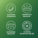 Mucinex DM expectorant adultes 12h: mucus plus fluide.