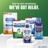 Mucinex DM guaifenesin release 12h: mucus moins épais.
