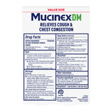 Mucinex DM : tablettes expectorant et antitussives pour adultes.