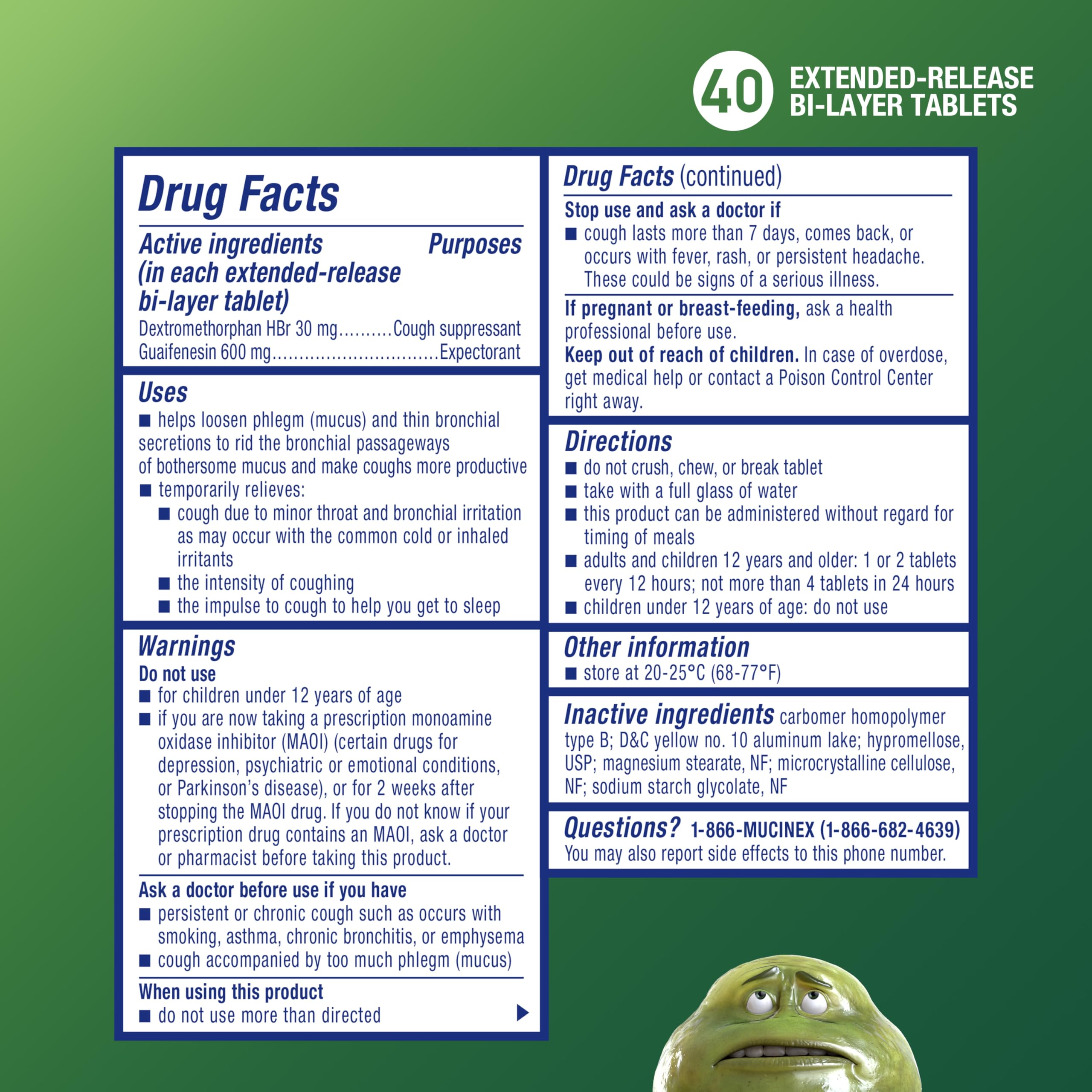 Mucinex DM : toux humide et sèche compatibles avec ce produit.