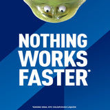 Étiquette Mucinex Fast-Max DM Max montrant posologie et conseils.