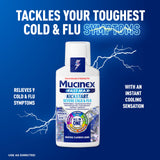 Mucinex Fast-Max Kickstart étiquette du produit avec indications.