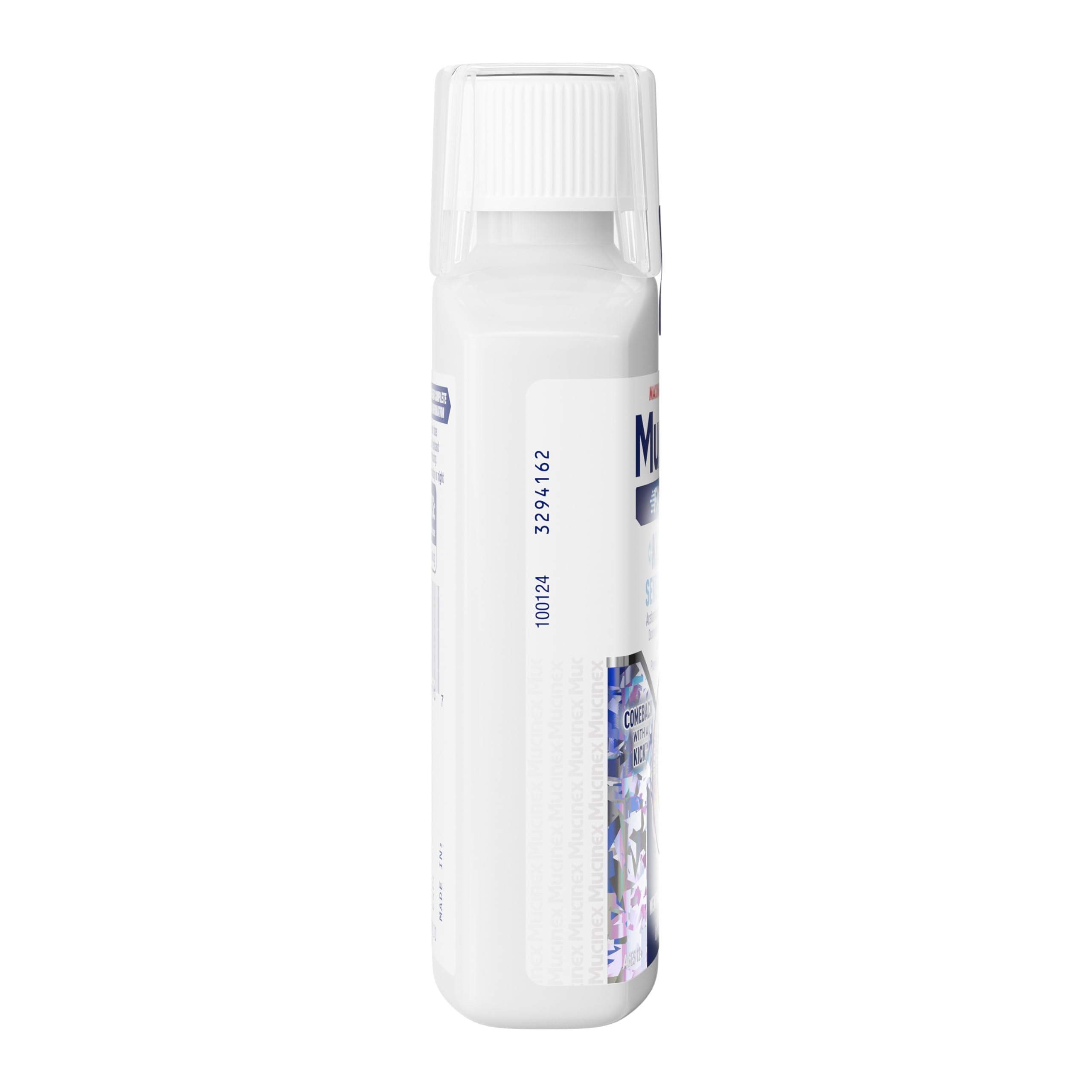 Mucinex Fast-Max Kickstart sensation mentholée lors de l’administration.