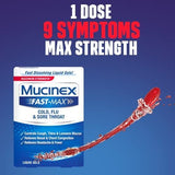 Utilisation simple Mucinex Fast-Max Max Strength pour inconforts quotidiens.