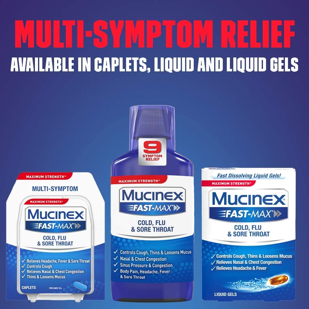 Pack double Mucinex Fast-Max Max Strength, pratique à domicile.