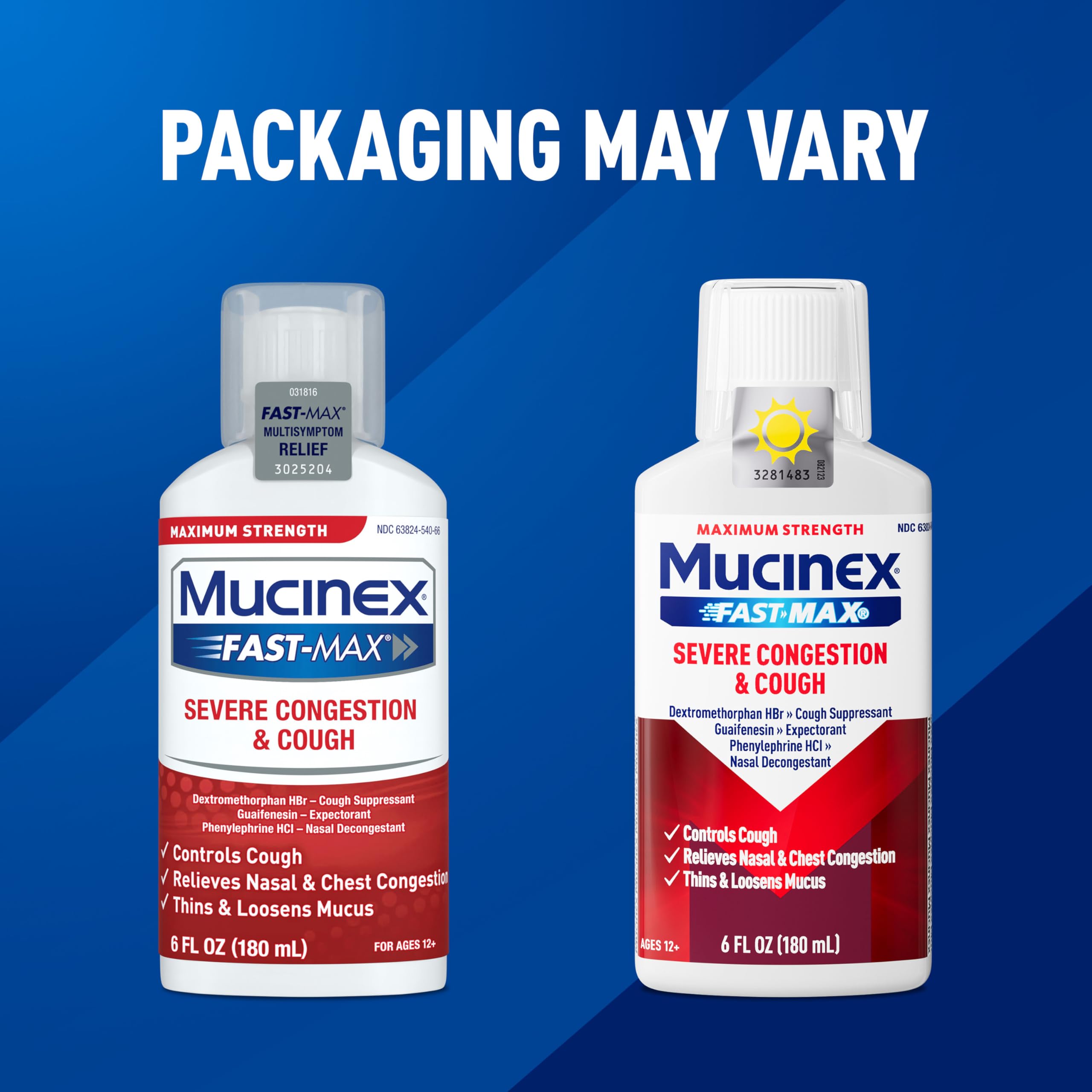 Mucinex Fast-Max: format pratique et prise rapide en déplacement.