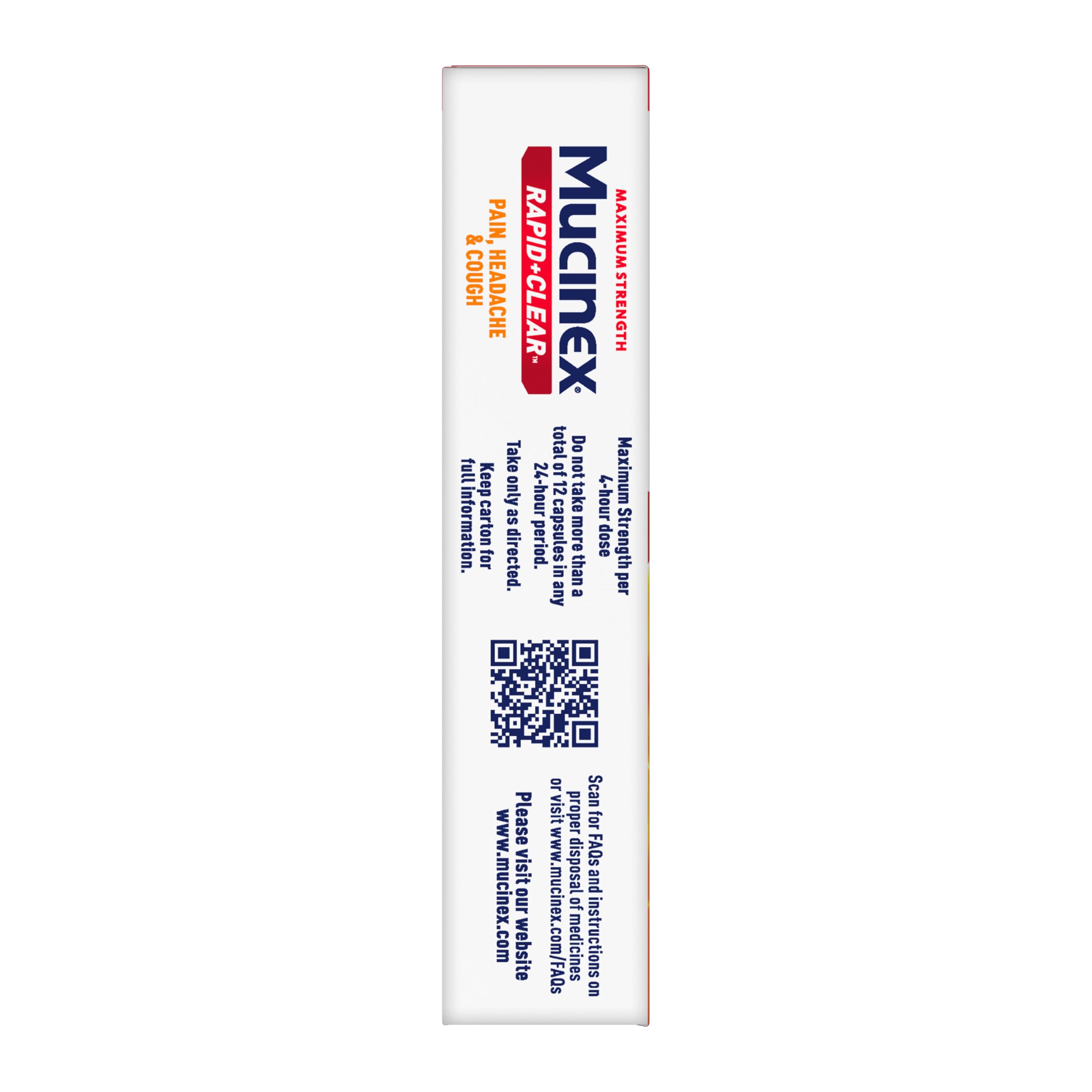 Mucinex gèles libération rapide – réduction potentielle de la toux