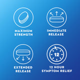 Mucinex en emballage, évoquant une solution d’expectorant longue durée.