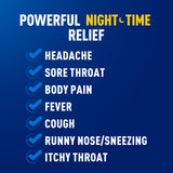 Étiquette Daytime Mucinex Rapid Clear, instructions claires pour prendre le médicament.