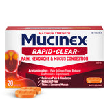 Mucinex Rapide Clarté : comprimés dans l'emballage prêts à l'emploi.