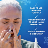 Soulagement de la congestion nasale liée au rhume ou allergies.