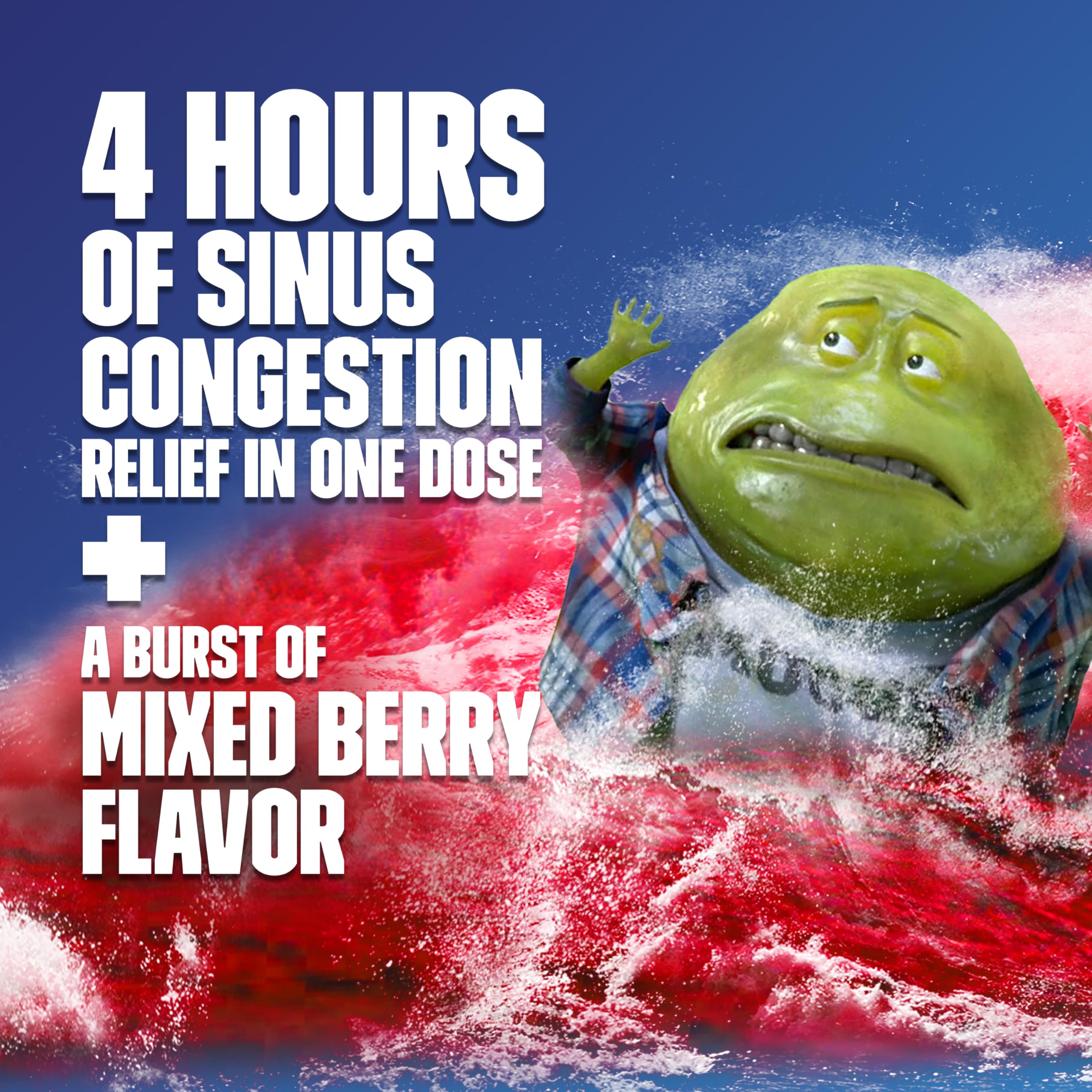 Mucinex Sinus-Max, dosage quotidien, suggère une prise adaptée aux symptômes tout au long de la journée.