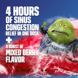 Mucinex Sinus-Max, dosage quotidien, suggère une prise adaptée aux symptômes tout au long de la journée.