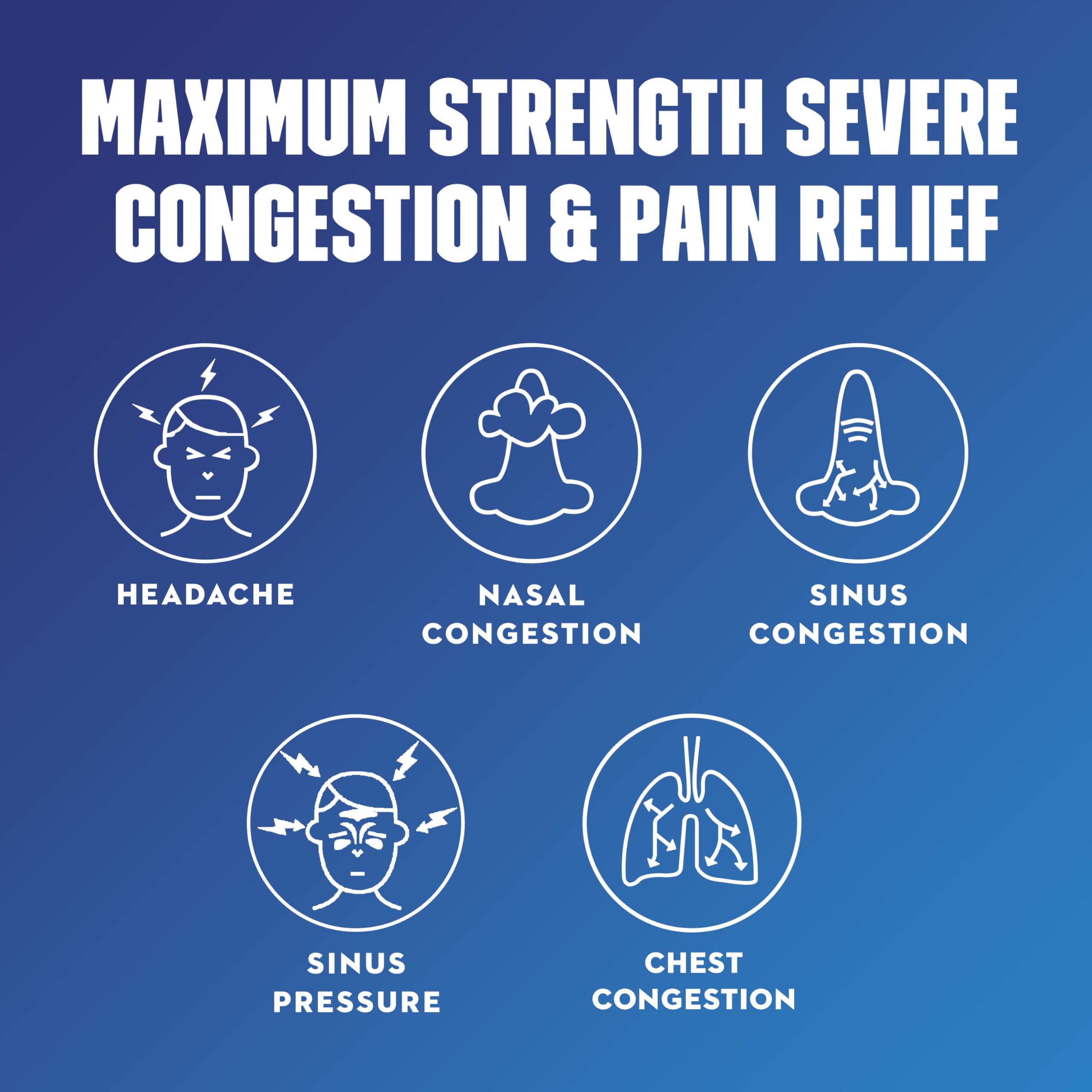 Mucinex Sinus-Max, emballage carton, transmet confiance et facilité d'achat au rayon pharmacie.