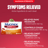 Graphique illustrant les symptômes ciblés par Sinus-Max.
