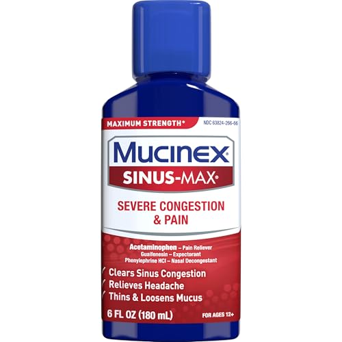 Mucinex Sinus-Max, usage quotidien, évoque un soulagement possible lors des rhumes et allergies.