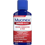 Mucinex Sinus-Max, usage quotidien, évoque un soulagement possible lors des rhumes et allergies.