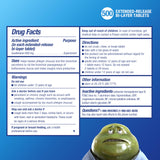 Mucinex tablettes 600 mg guaifenesin indiquant l’action fluidifiante du mucus.