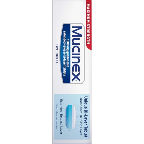 Comprimés bi-couche Mucinex à libération prolongée