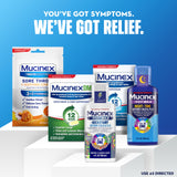 Utilisation quotidienne des comprimés Mucinex pour adultes.