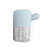 MUDOR nettoyeur lentilles portable bleu, nettoyage rapide et pratique en déplacement.