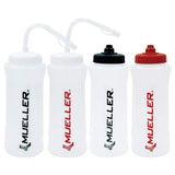 Mueller bouteille quart ouverture grande et paille, remplissage facile et nettoyage pratique.