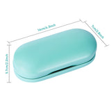 Étui MUF double-face pour lunettes et lentilles, séparation claire et pratique.