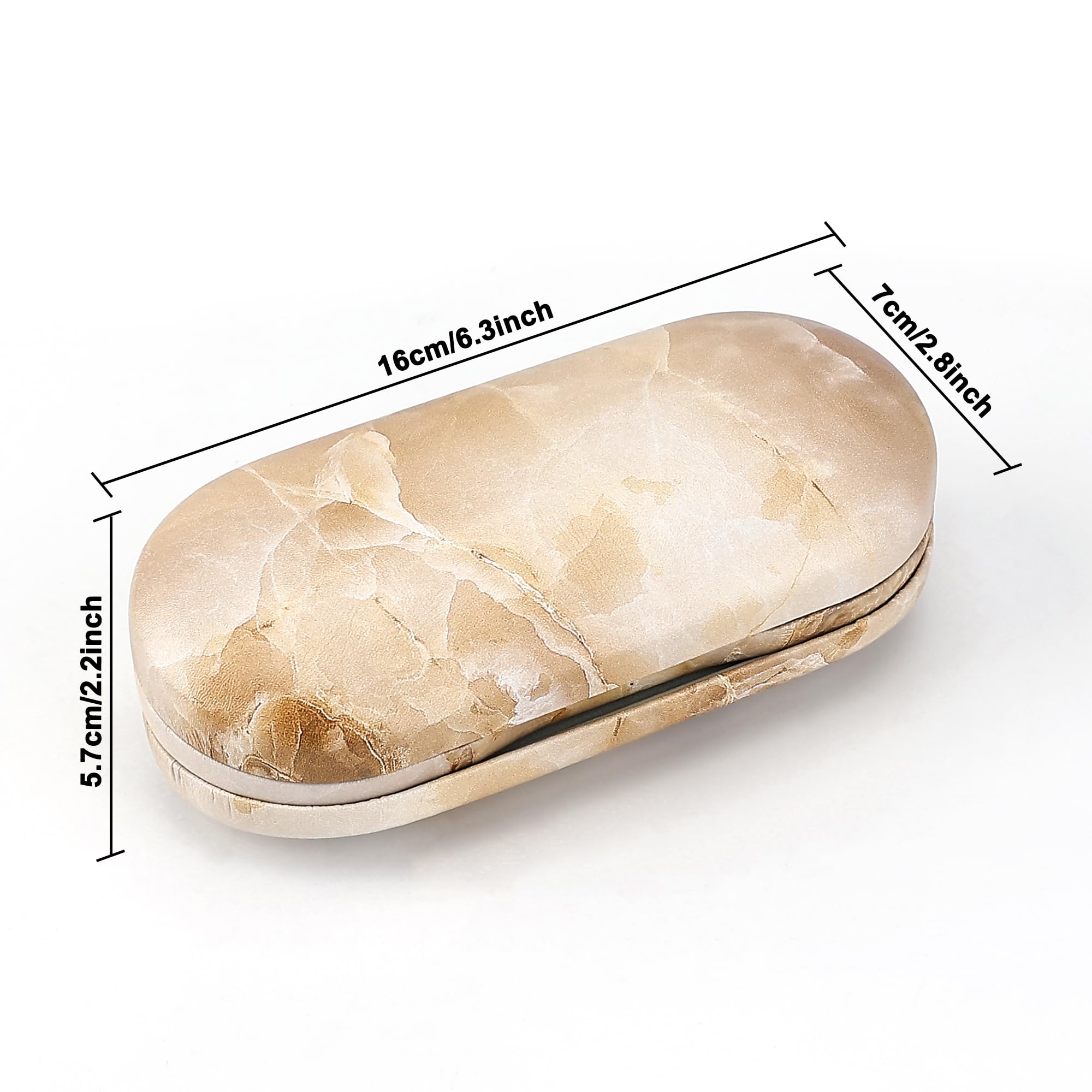 Muf étui lentilles et lunettes avec miroir intégré pour dépilage rapide.