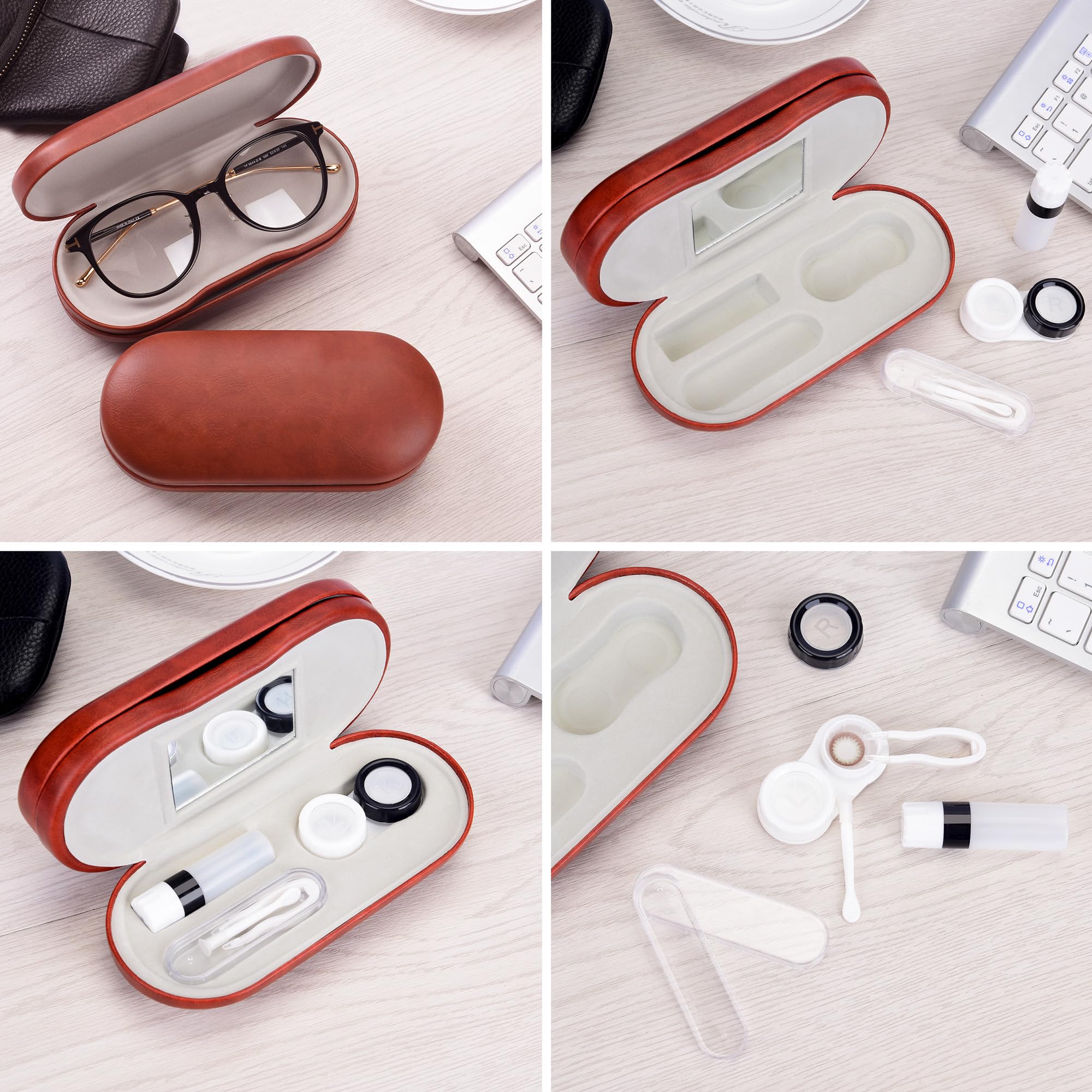 MUF kit voyage portable pour lentilles et lunettes.
