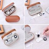 Trousse muf portable avec solution et outils pour lentilles.