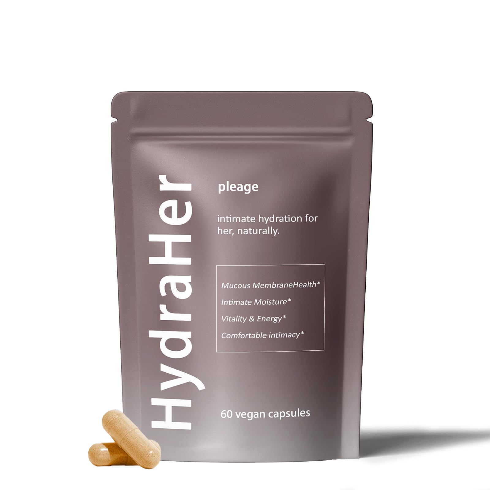 Pleage HydraHer par Mujruko : capsules douceur intime pour hydratation naturelle