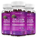 Mulittea gommes calcium en bouteille, goût sureau, facile à mâcher pour un apport quotidien