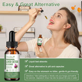 Mulittea – Gouttes Foie et Drainage Lymphatique: artichaut extrait naturel pour l'équilibre digestif.
