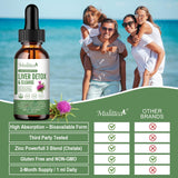 Mulittea – Gouttes Foie et Drainage Lymphatique: curcuma, couleur dorée et propriétés anti-inflammatoires.
