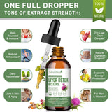 Mulittea – Gouttes Foie et Drainage Lymphatique: pissenlit racine pour la digestion.