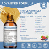 Mulittea Magnésium Glycinate Liquide — doseur pratique pour une absorption facilitée.