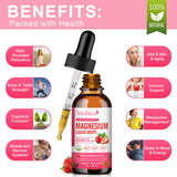 Mulittea Magnesium Glycinate Liquide — prise quotidienne possible pour le sommeil et l énergie.