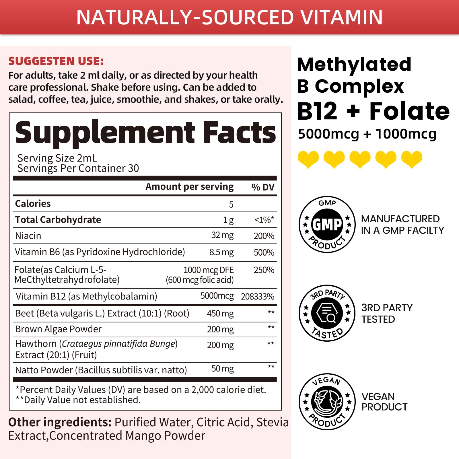Sans sucre – formulation liquide adaptée