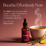 Gouttes Mullein Exhale Drops: couleur ambre sur le flacon.