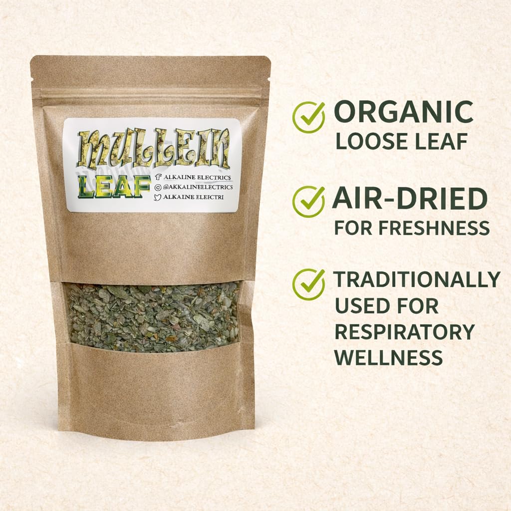 Mullein Leaf: emballage pratique bouteille 1 onces, prêt pour l'infusion.